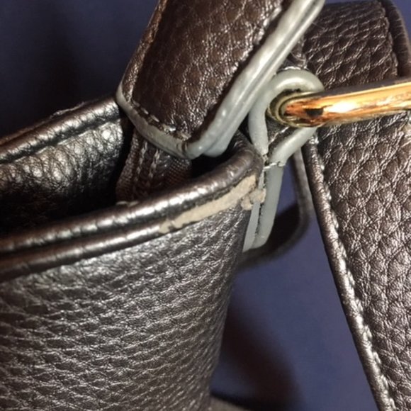 Imoshion Grey/Silver Rhinestone Studded Adjustable Faux LeatherCrossbody Handbag - Picture 12 of 16